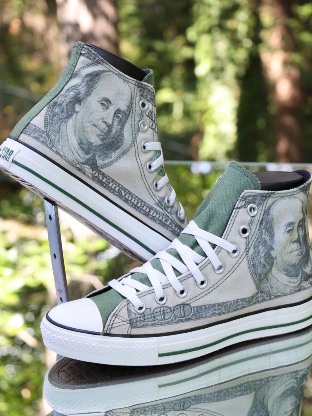 Converse Chuck Taylor All Star Hi Dollar Money Print 2010 - Picture 2 of 16
